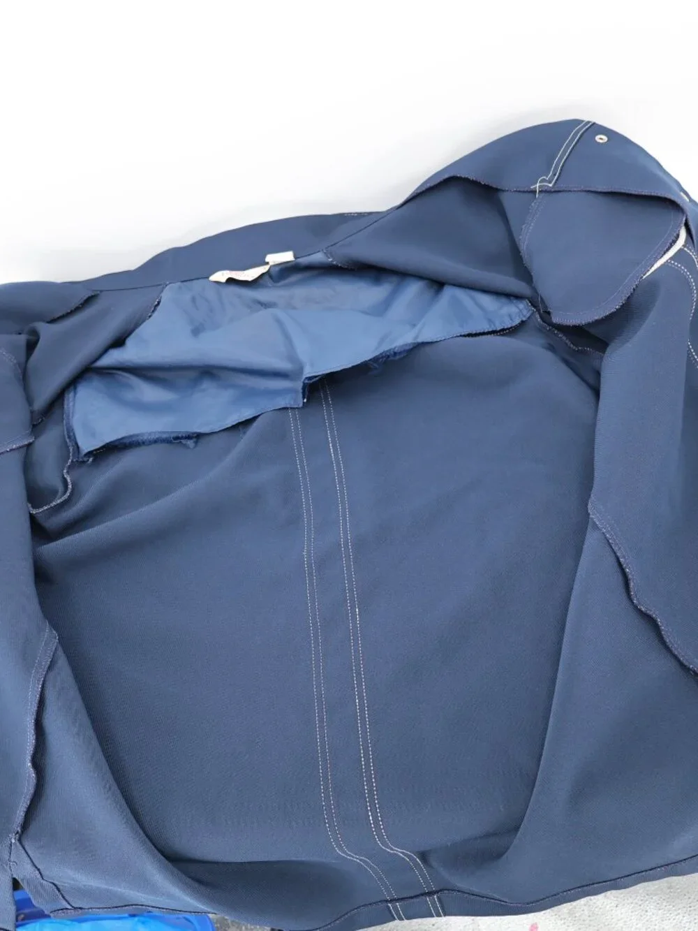 VTG Levis Panatela tops Jacket Mens XL Blue Western pearl Snap button 70s pocket - Picture 14 of 15